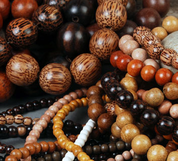 wood beads